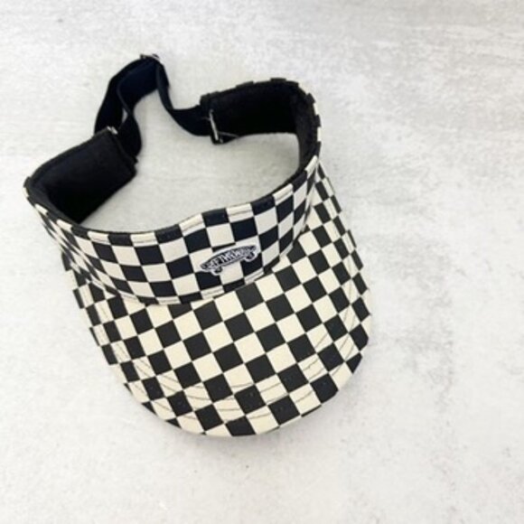 VANS VANS TURVY PRINTED VISOR HAT - CHECKERBOARD - Picture 2 of 4